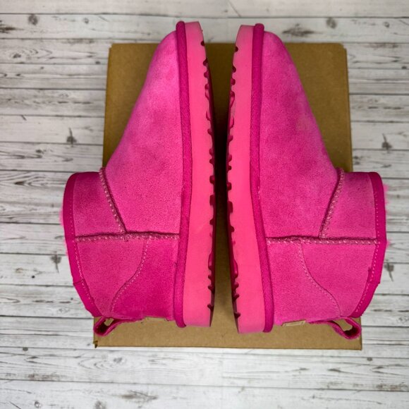 UGG Classic Ultra Mini Boot 'Carnation Pink' | Size 6W - Picture 13 of 16